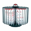 Демосистема настольная с 30 серыми панелями Berlingo, вращающаяся