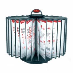 Демосистема настольная с 30 серыми панелями Berlingo, вращающаяся