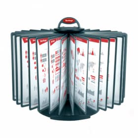 Демосистема настольная с 30 серыми панелями Berlingo, вращающаяся