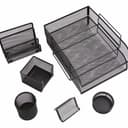 Настольный набор из металла Berlingo "Steel&amp;Style", 7 предметов, черный