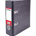 Папка-регистратор Berlingo "Standard", 70мм, А5, мрамор, с карманом на корешке, черная