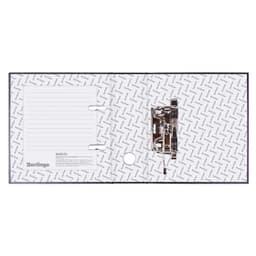 Папка-регистратор Berlingo "Standard", 70мм, А5, мрамор, с карманом на корешке, черная