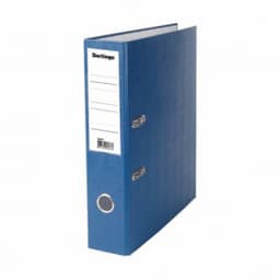 Папка-регистратор Berlingo "Standard", 70мм, бумвинил, с карманом на корешке, синяя