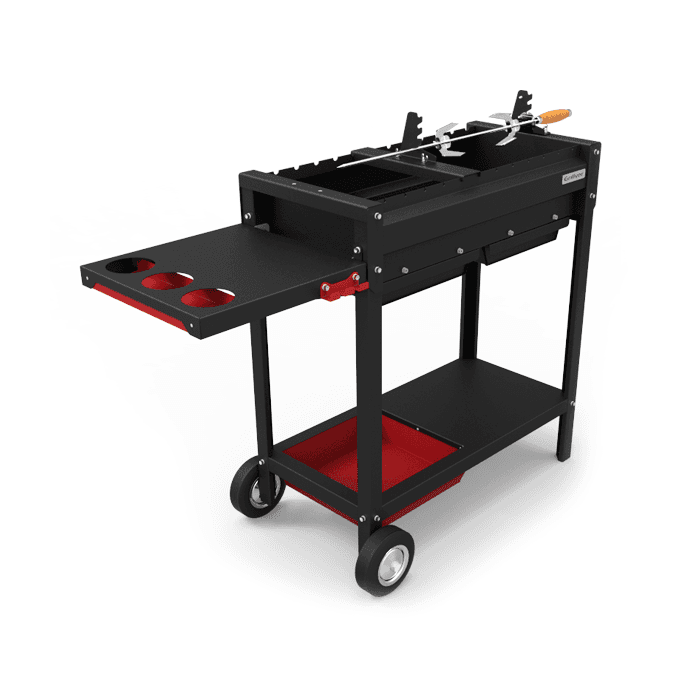 Вертел+опоры Grilver (комплект) для мангалов Файркрафт