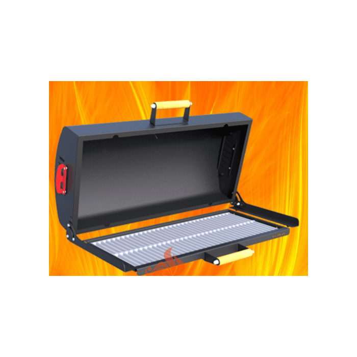 Крышка-гриль Grilver (с чугунной решёткой-гриль) для мангалов Редлайнер