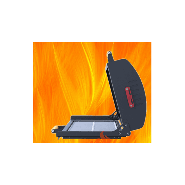 Крышка-гриль Grilver (с чугунной решёткой-гриль) для мангалов Редлайнер