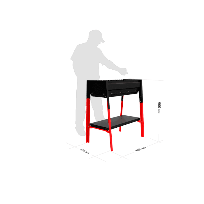 Мангал Grilver Партикс 730 Эйр на подставке