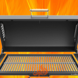 Крышка-гриль Grilver (с чугунной решёткой-гриль) для мангалов Редлайнер