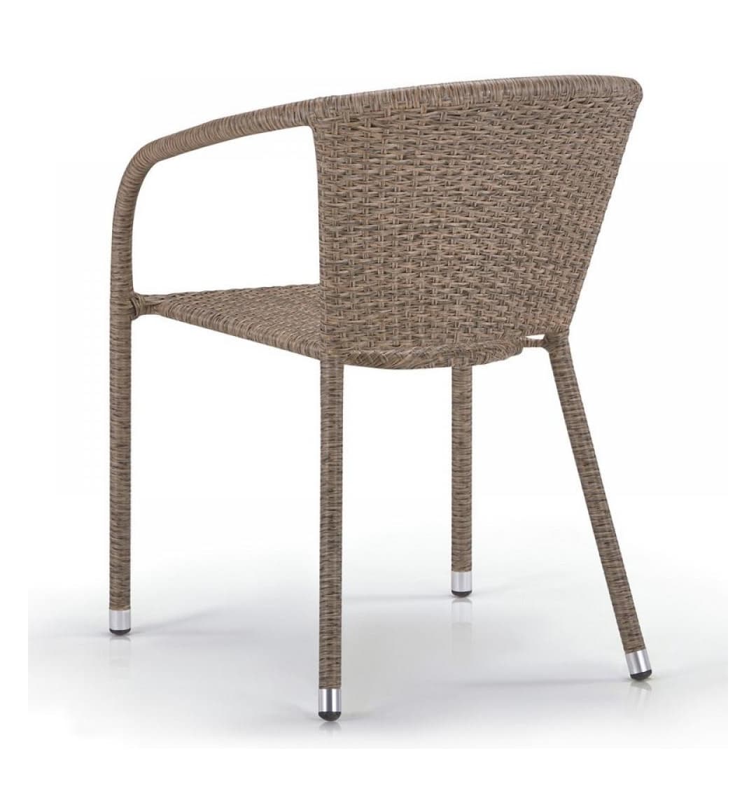 Кресло из искусственного ротанга Y137C-W56 Light brown