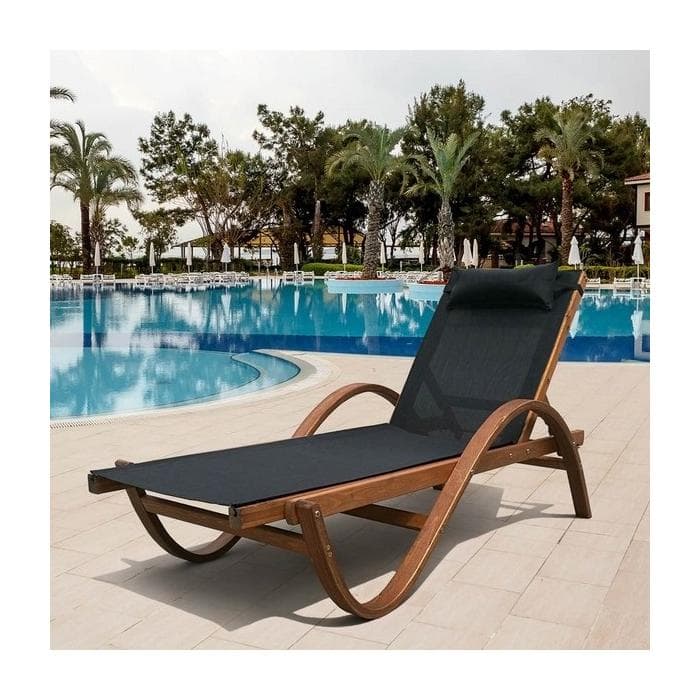 Шезлонг-лежак Мальта AFM-511A Black