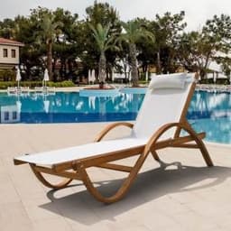 Шезлонг-лежак Мальта AFM-511C White