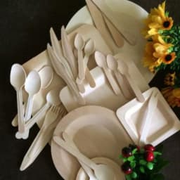 Нож одноразовый, деревянный 165 мм