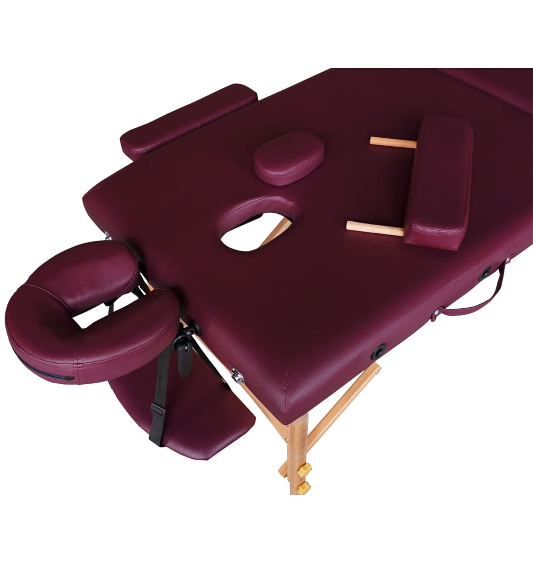 Массажный стол DFC NIRVANA, Relax, дерев. ножки, цвет сливы (Plum)