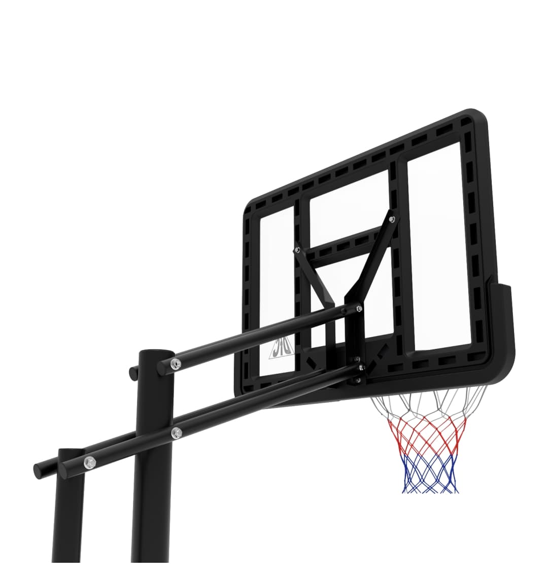 Баскетбольная мобильная стойка DFC STAND44PVC1 110x75cm ПВХ винт.регулировка