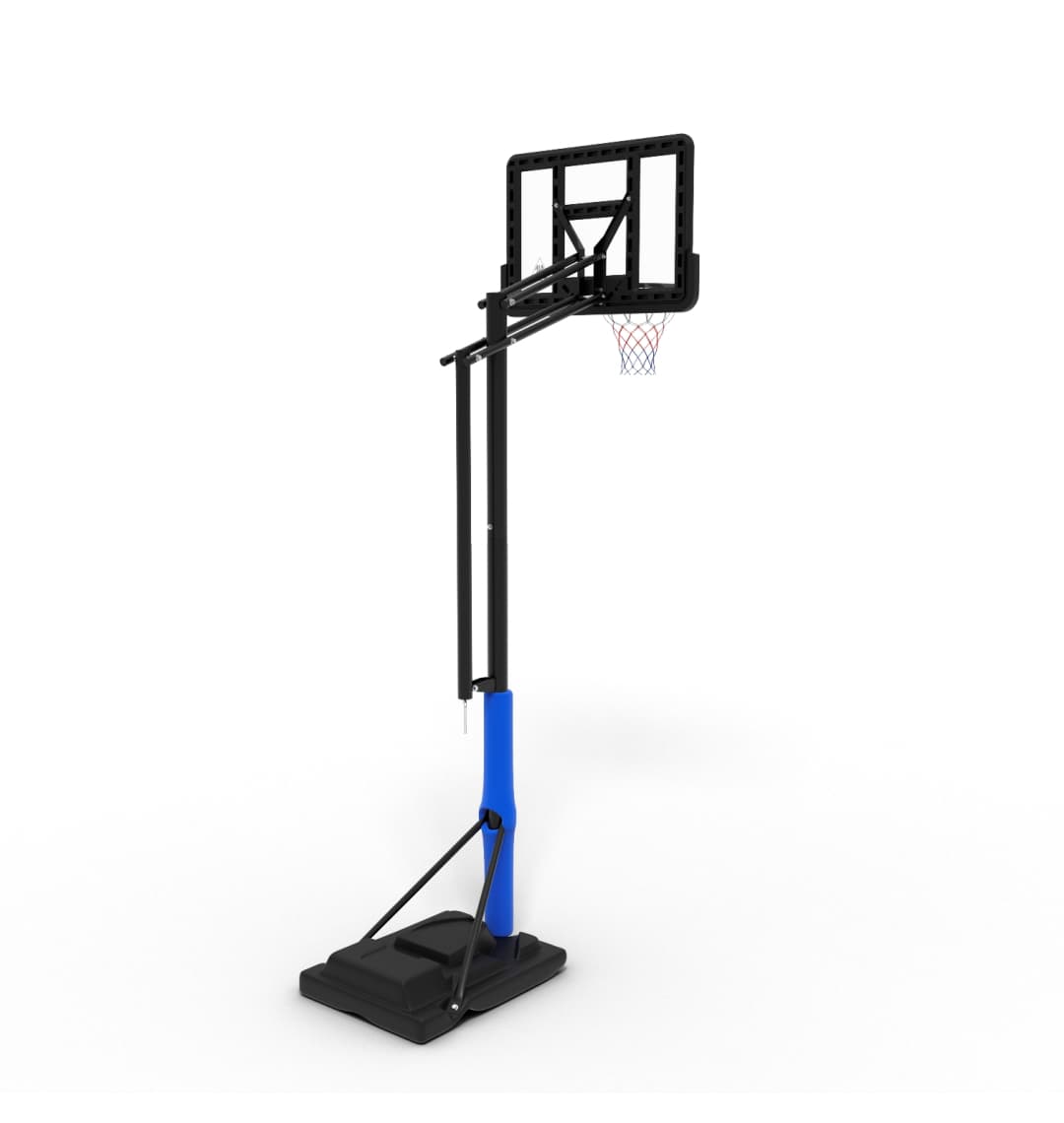Баскетбольная мобильная стойка DFC STAND44PVC1 110x75cm ПВХ винт.регулировка