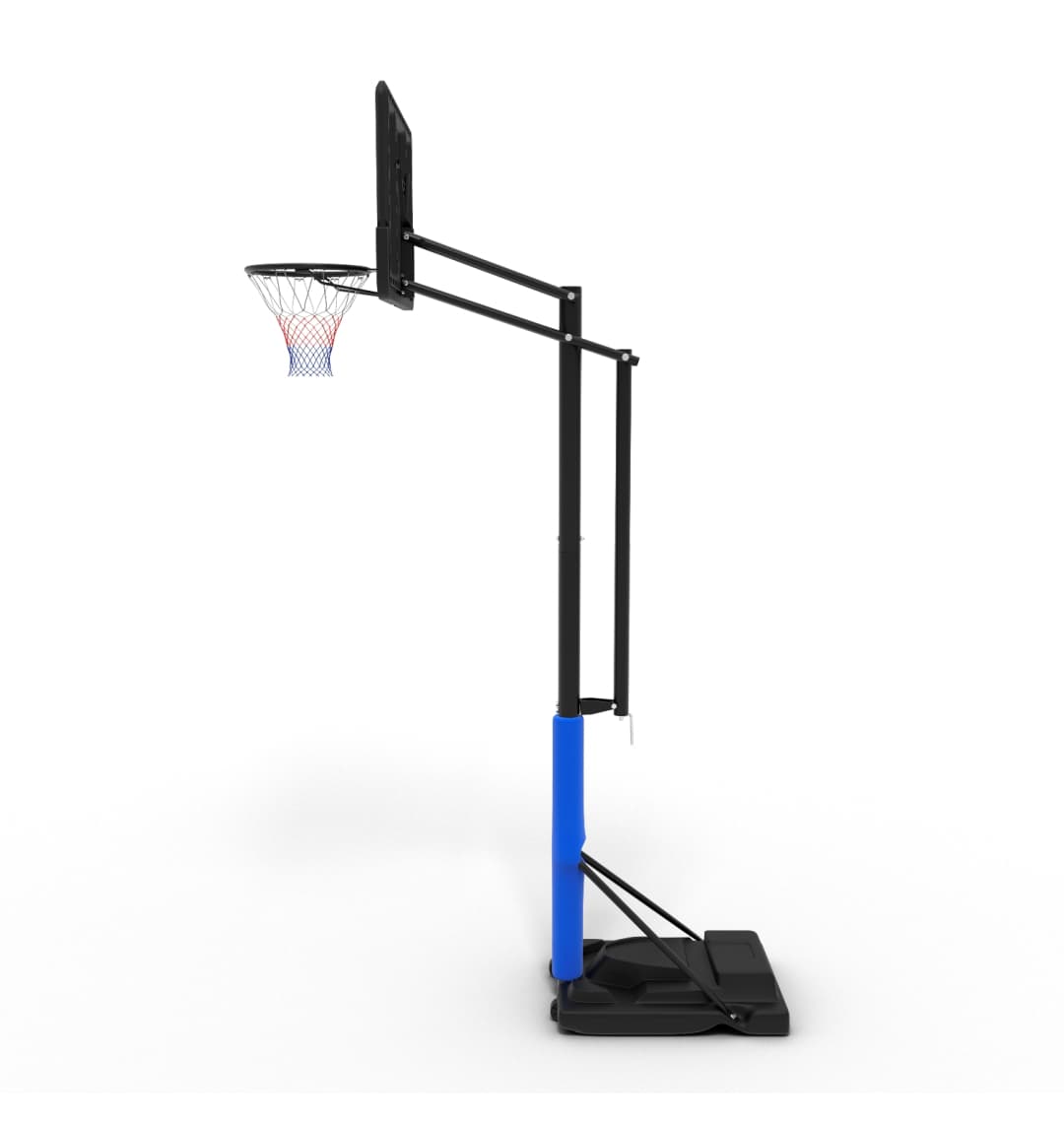 Баскетбольная мобильная стойка DFC STAND44PVC1 110x75cm ПВХ винт.регулировка
