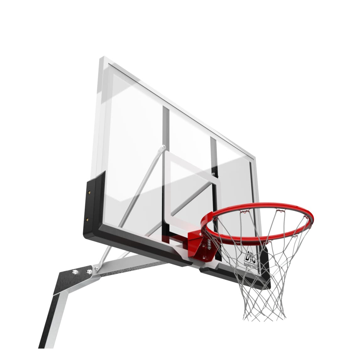 Баскетбольная мобильная стойка DFC STAND50SG 127X80CM поликарбонат (3кор)