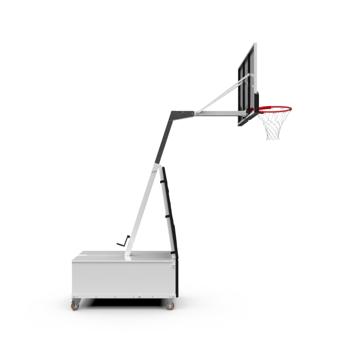 Баскетбольная мобильная стойка DFC STAND50SG 127X80CM поликарбонат (3кор)