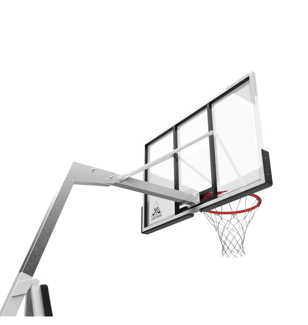 Баскетбольная мобильная стойка DFC STAND50SG 127X80CM поликарбонат (3кор)