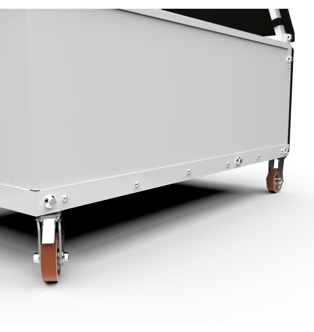 Баскетбольная мобильная стойка DFC STAND56SG 143x80CM поликарбонат (3кор)