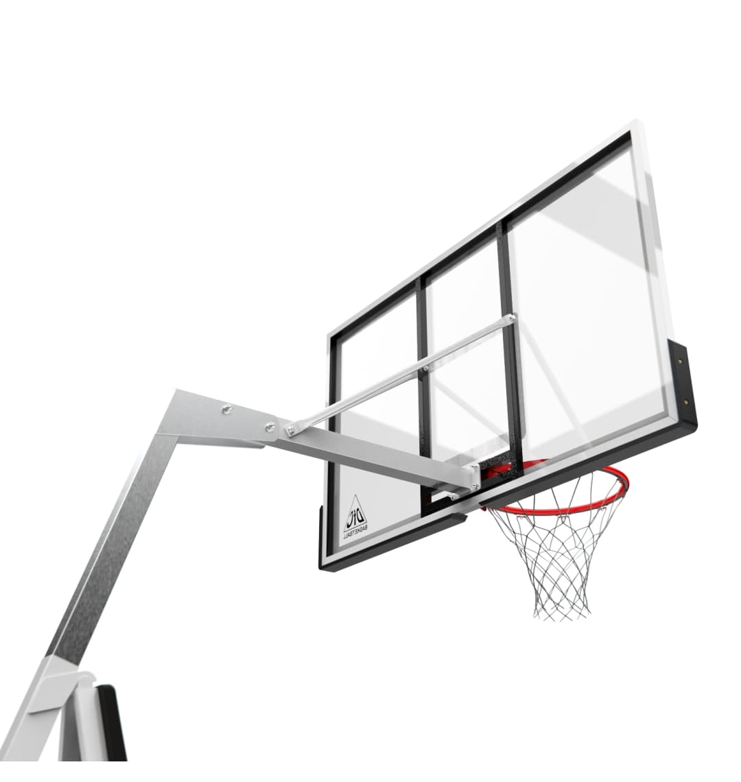 Баскетбольная мобильная стойка DFC STAND60SG 152x90CM поликарбонат (3кор)