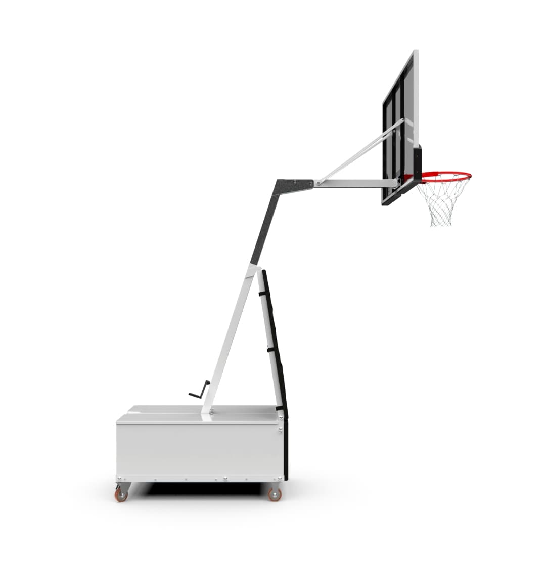 Баскетбольная мобильная стойка DFC STAND60SG 152x90CM поликарбонат (3кор)