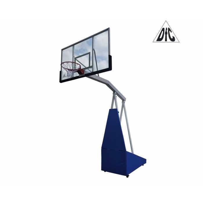 Баскетбольная мобильная стойка DFC STAND72G PRO 180х105см стекло 12мм (шесть коробов)