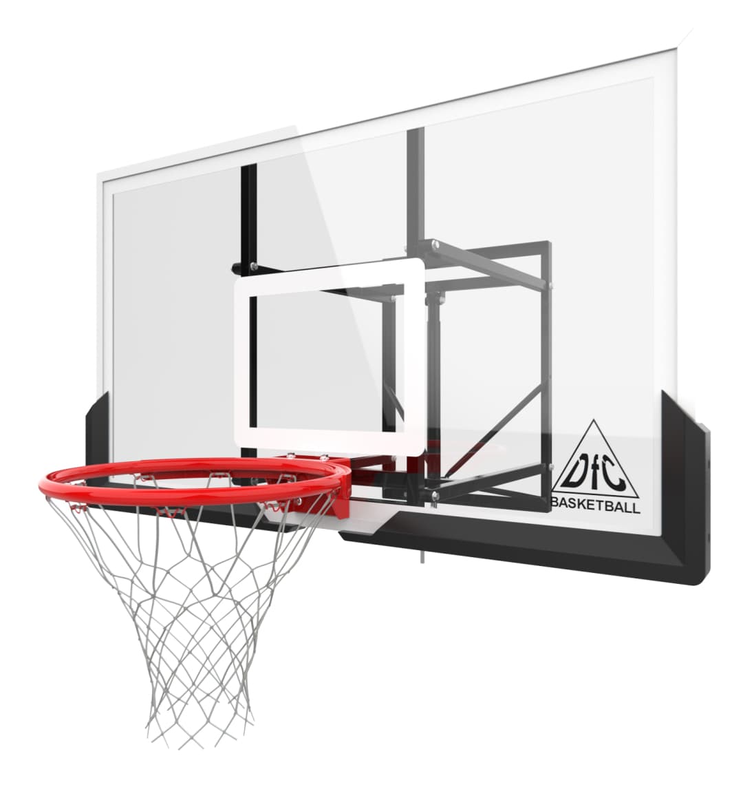 Баскетбольный щит DFC 136х80см поликарбонат BOARD54P (два короба)