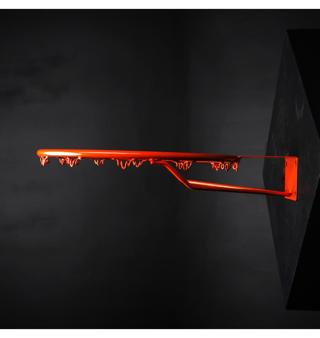 Кольцо баскетбольное DFC R2 45см (18") оранж./красное