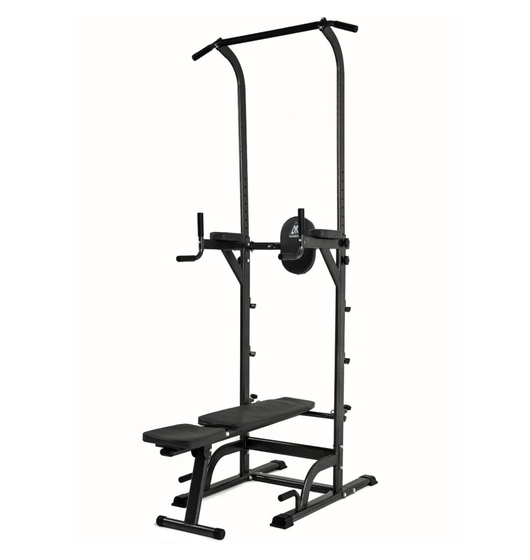 Турник-брусья со скамьей DFC Power Tower G004