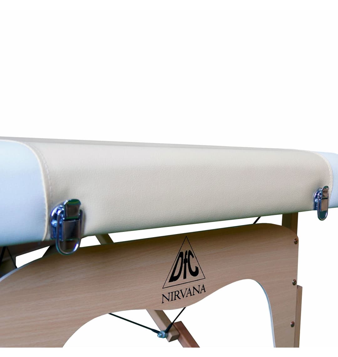 Массажный стол DFC NIRVANA, Relax, дерев. ножки, цвет бежевый + кремовый