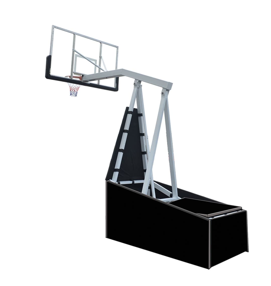 Баскетбольная мобильная стойка DFC STAND72G 180x105CM стекло (семь коробов)