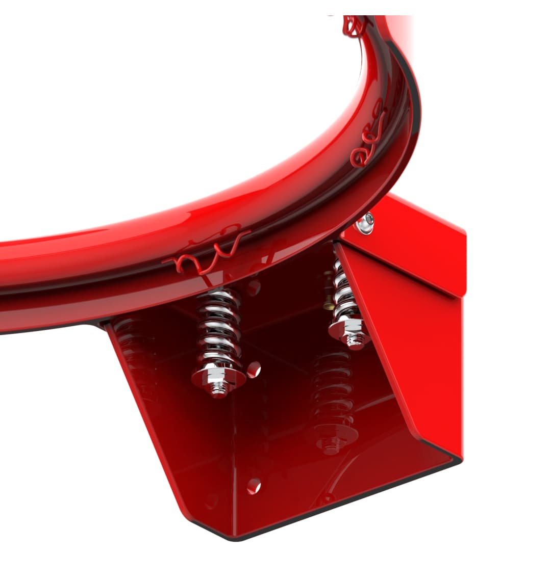 Кольцо баскетбольное DFC R3 45см (18") 2 пружины, оранж/красное