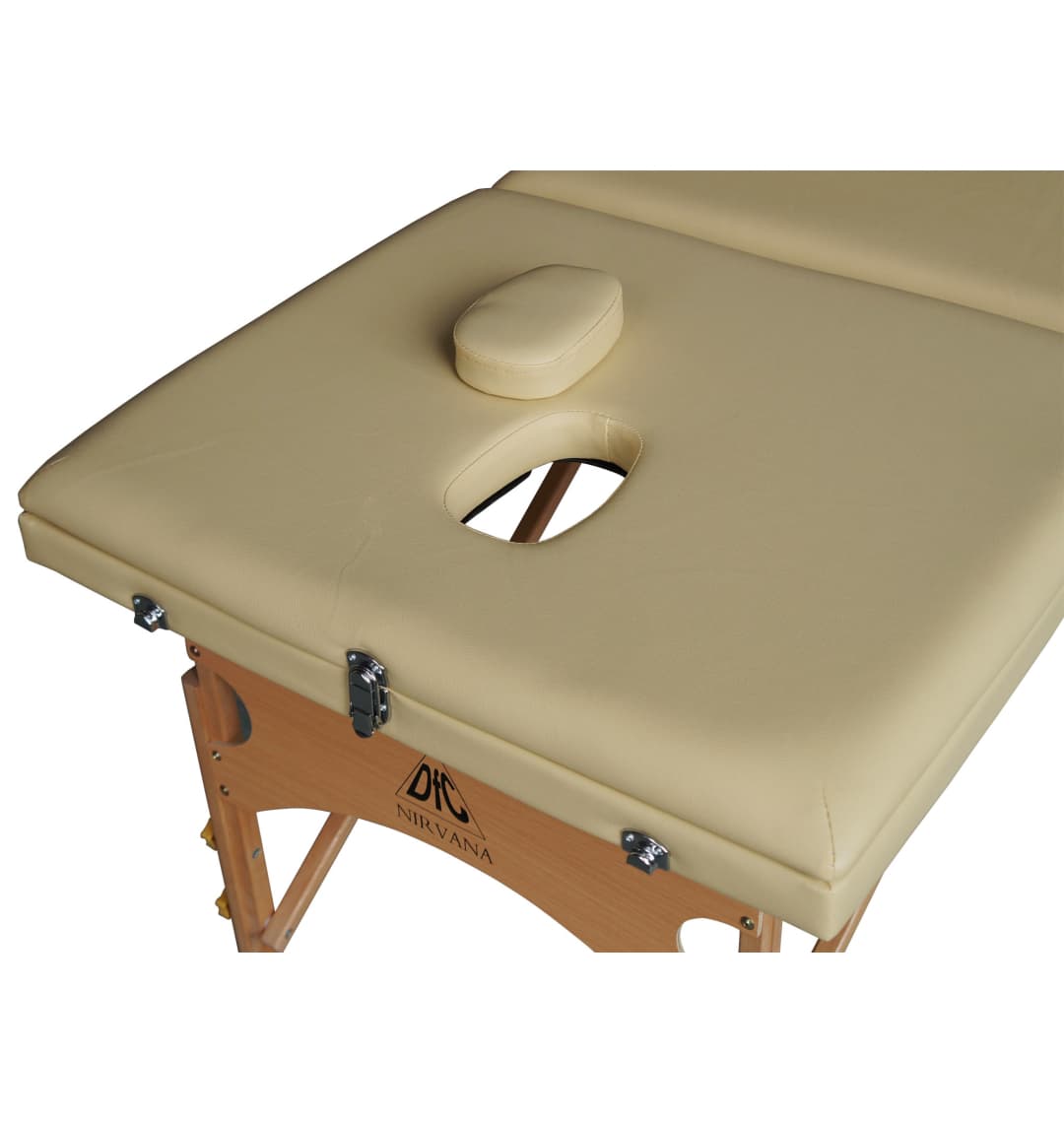 Массажный стол DFC NIRVANA, Relax Pro, дерев. ножки, цвет бежевый (Beige)