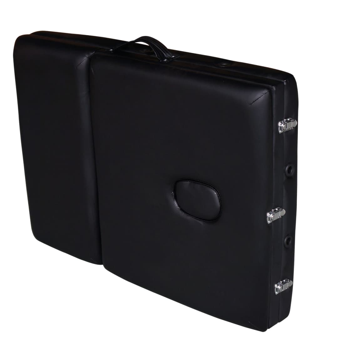 Массажный стол DFC NIRVANA, Relax Pro, дерев. ножки, цвет черный (Black)