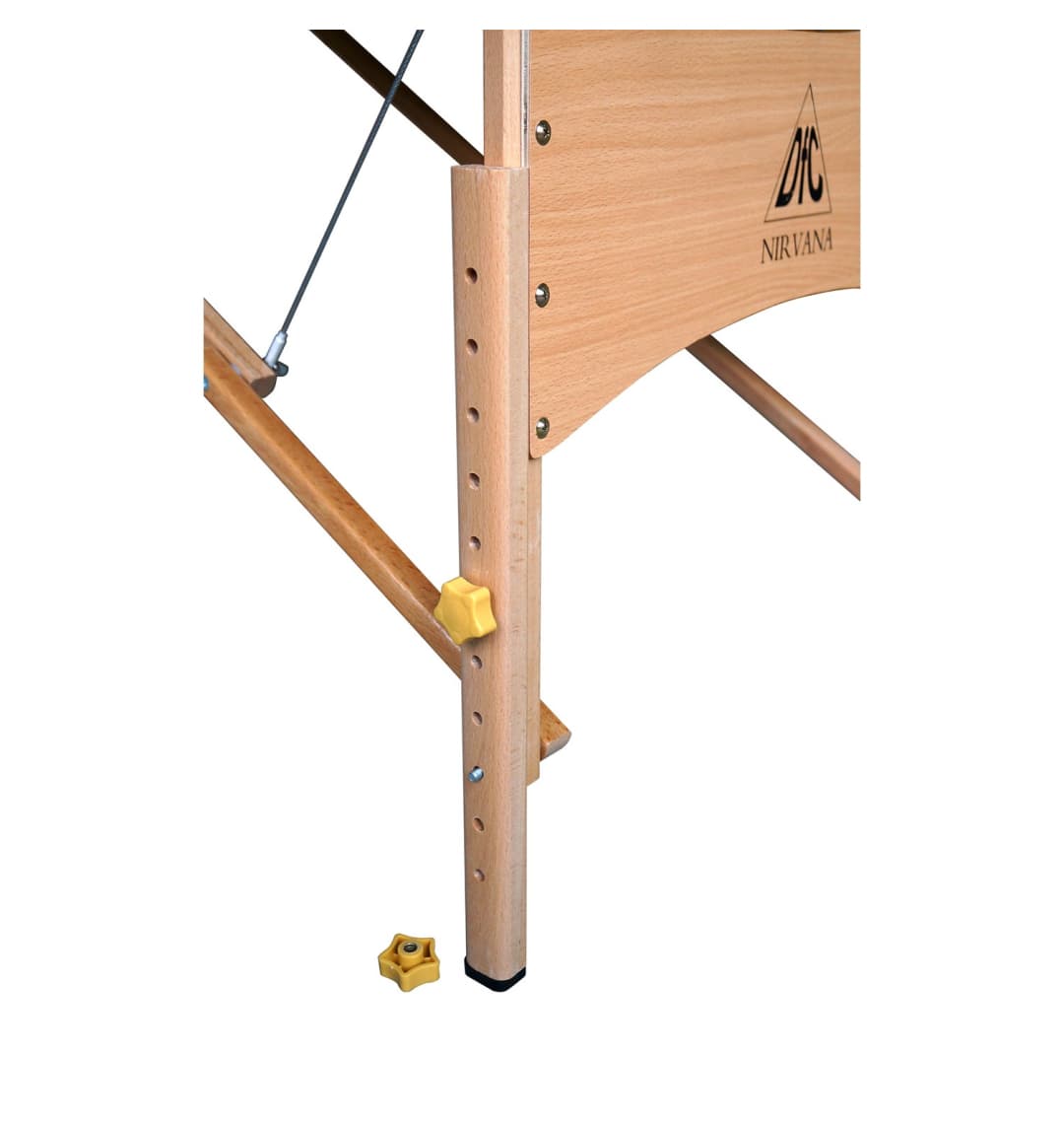 Массажный стол DFC NIRVANA, Relax Pro, дерев. ножки, цвет черный (Black)