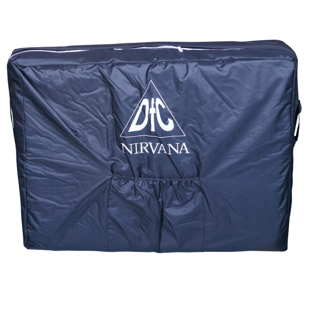 Массажный стол DFC NIRVANA, Relax Pro, дерев. ножки, цвет черный (Black)