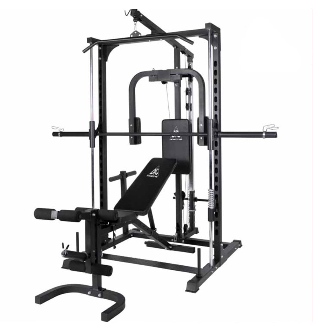 Силовой комплекс со скамьей, машина Смита DFC Homegym D943 (два короба)