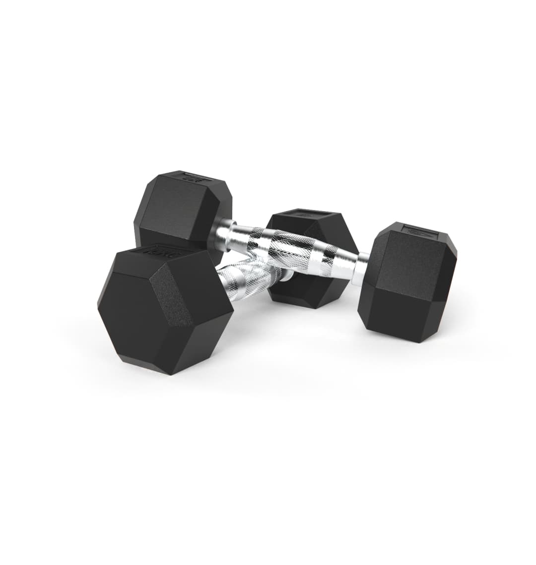 Гантели DFC гексагональные обрезиненные 10кг (пара) DB001-10