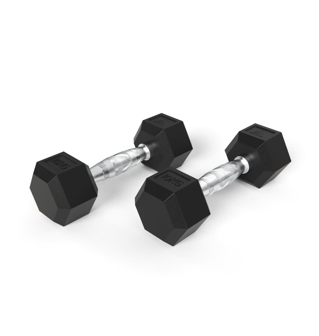 Гантели DFC гексагональные обрезиненные 10кг (пара) DB001-10