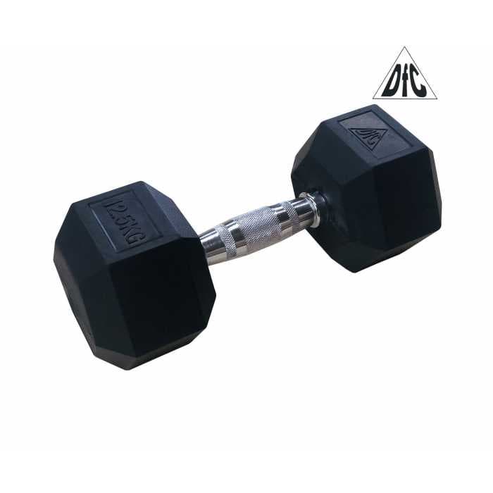 Гантели DFC гексагональные обрезиненные 12.5кг (пара) DB001-12.5