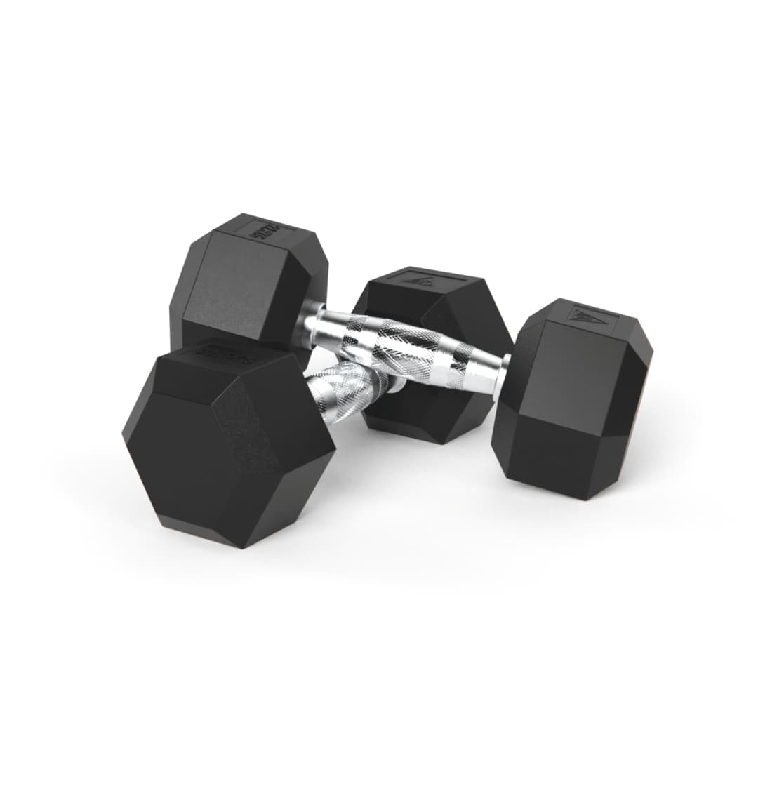 Гантели DFC гексагональные обрезиненные 22.5кг (пара) DB001-22.5