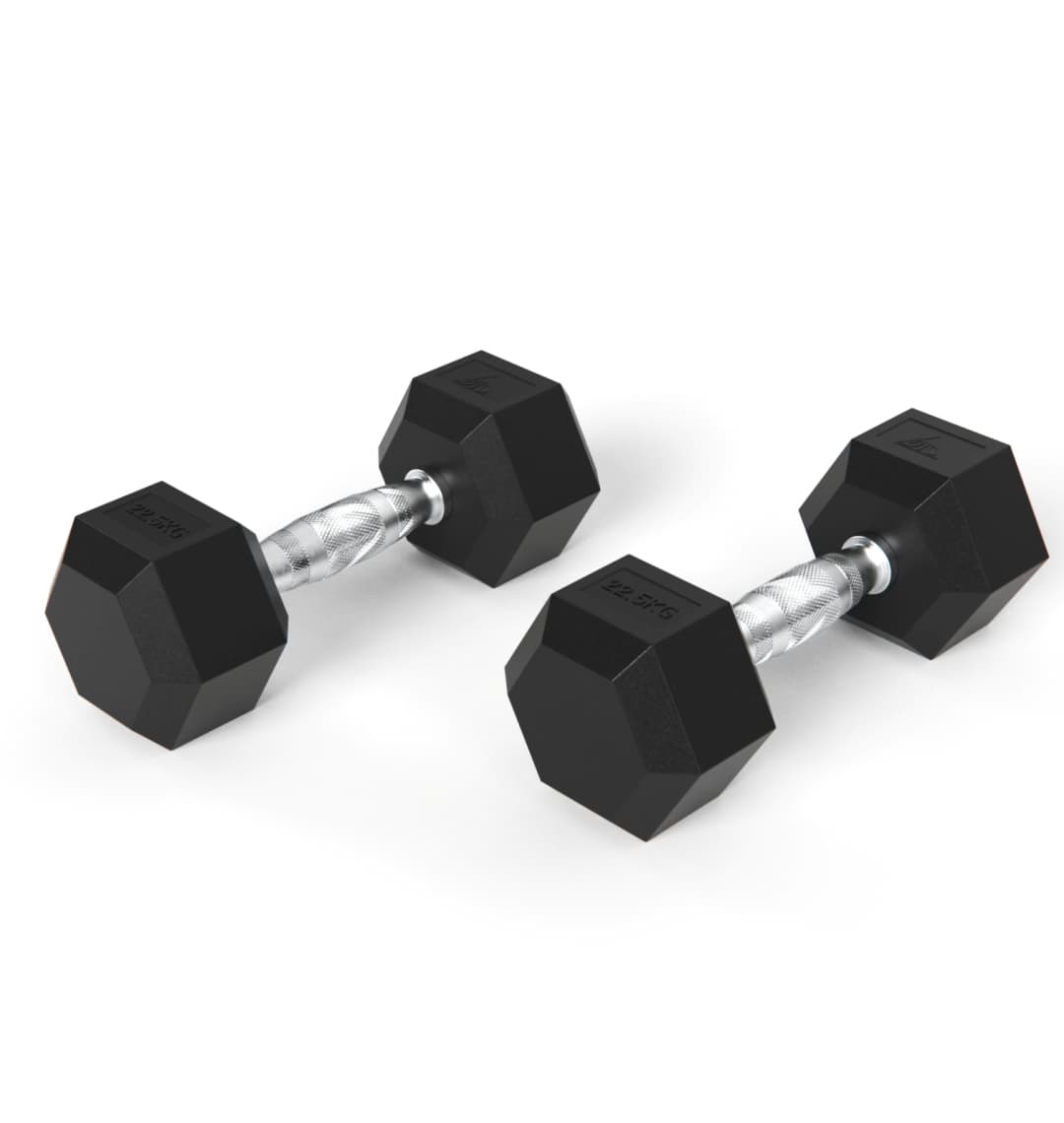 Гантели DFC гексагональные обрезиненные 22.5кг (пара) DB001-22.5