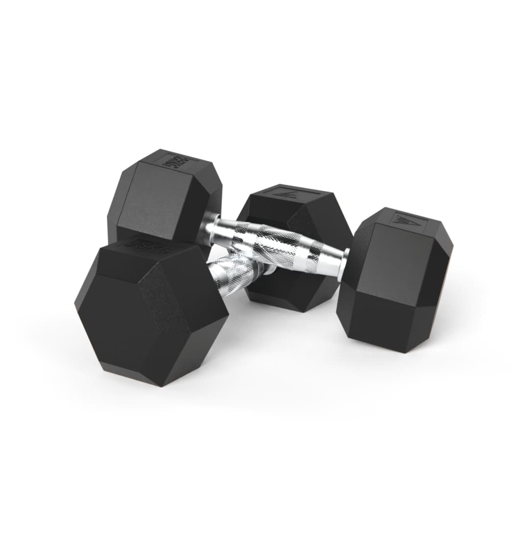 Гантели DFC гексагональные обрезиненные 25кг (пара) DB001-25