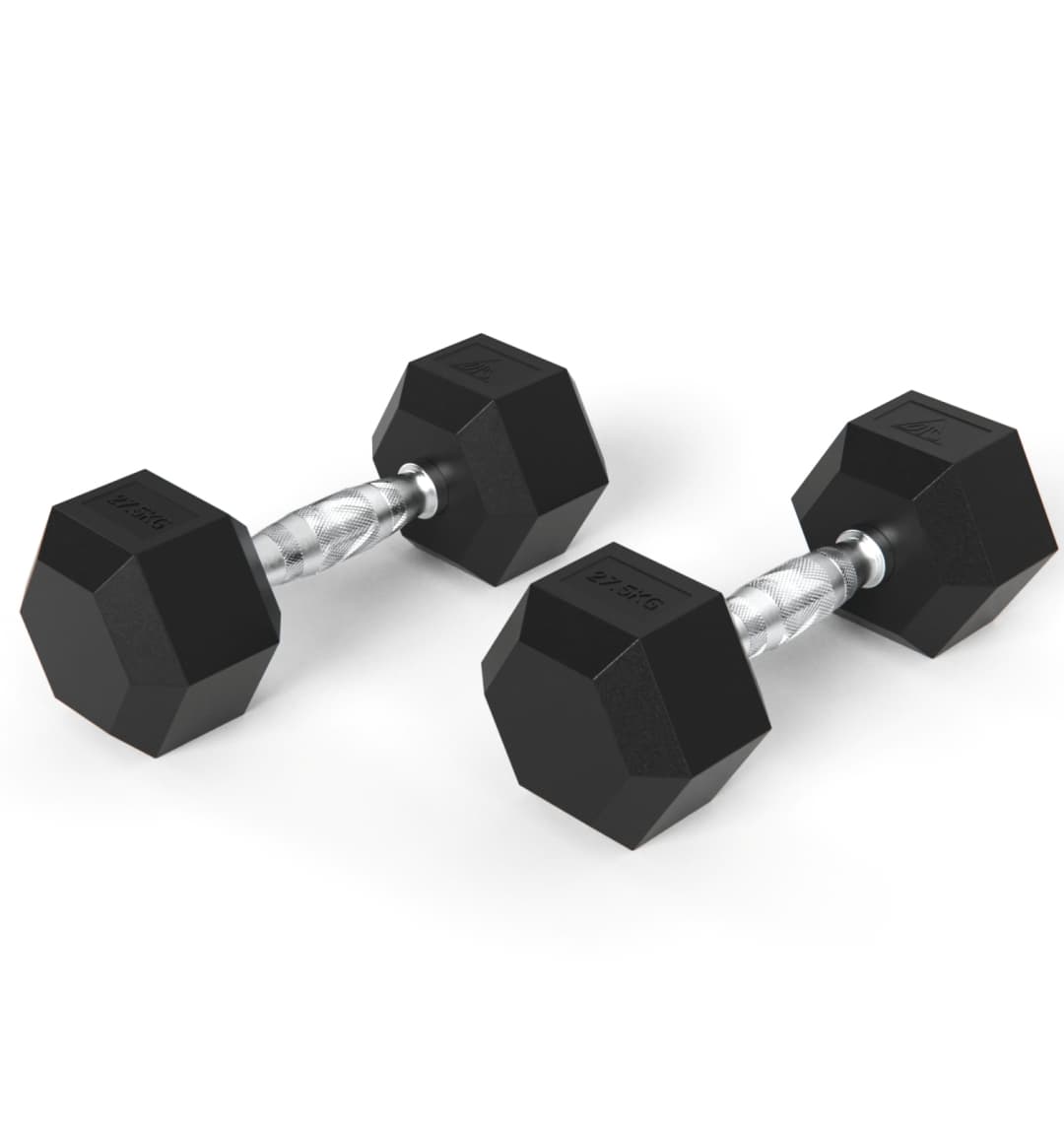 Гантели DFC гексагональные обрезиненные 27.5кг (пара) DB001-27.5