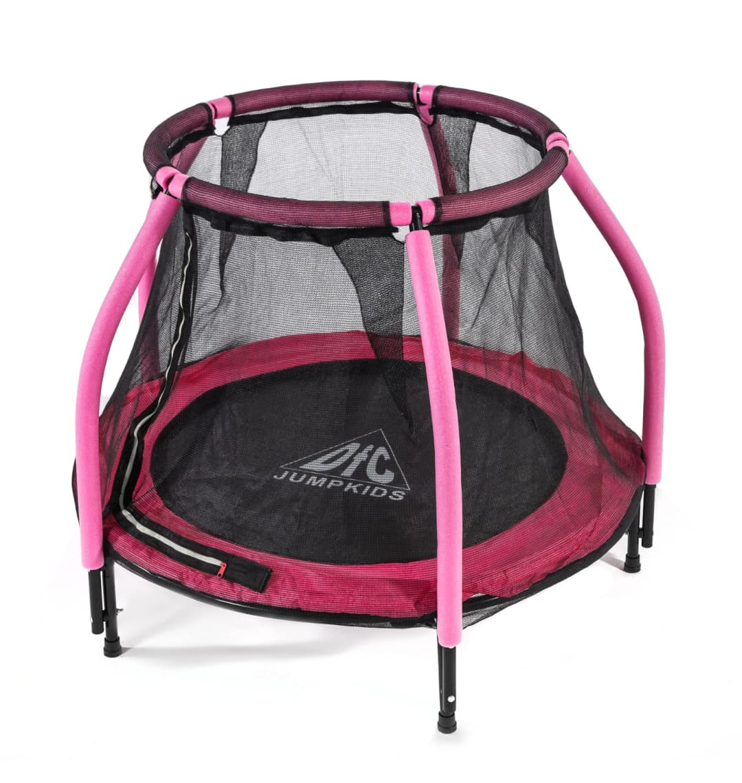 Батут DFC JUMP KIDS 48" розовый, сетка (120см)