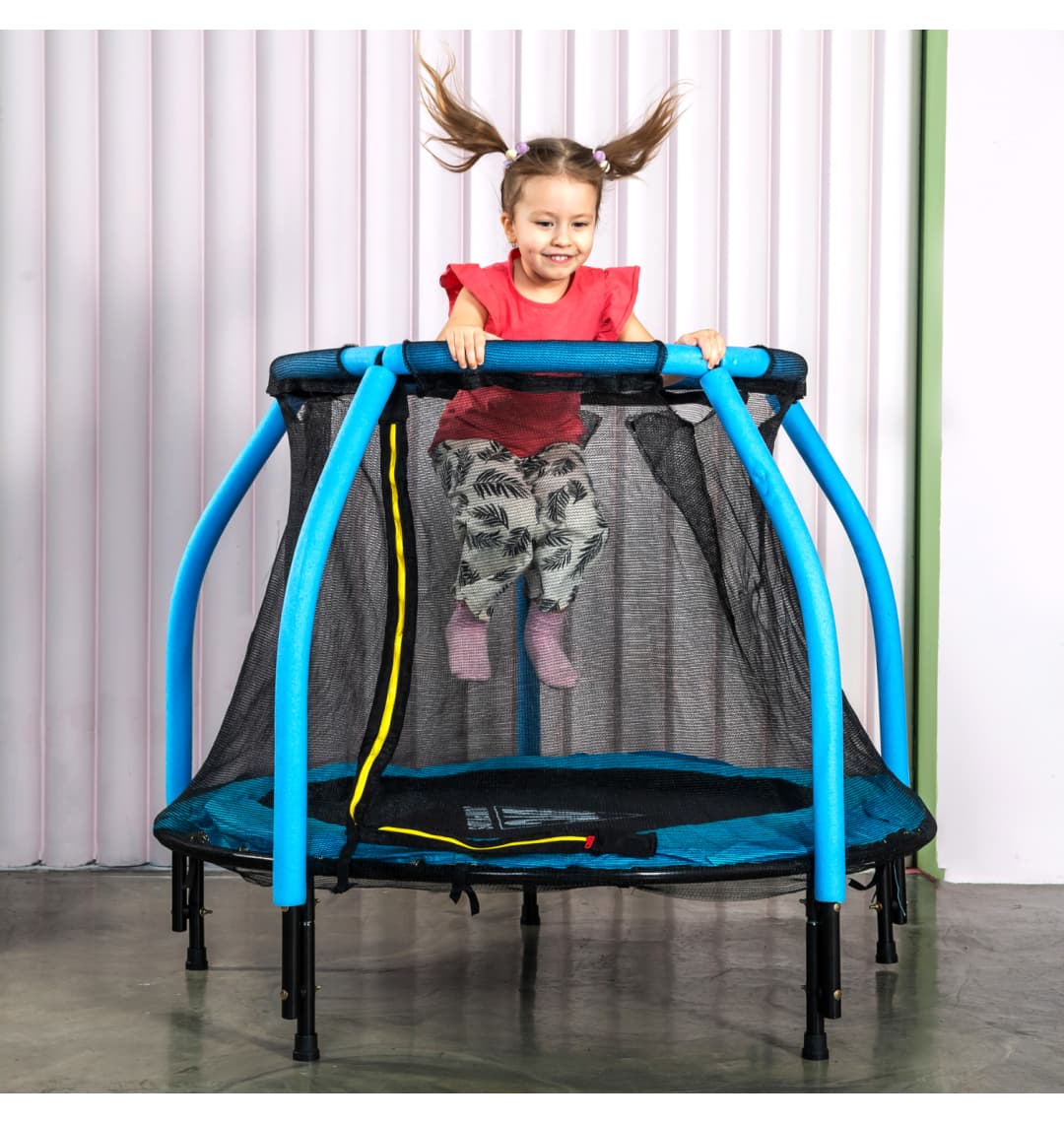 Батут DFC JUMP KIDS 48" синий, сетка (120см)