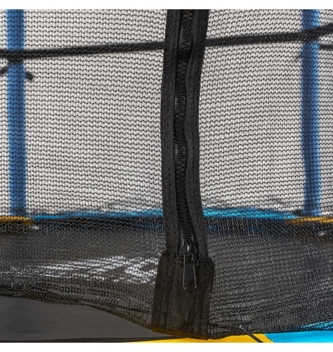 Батут DFC JUMP KIDS 55" желт/син, сетка (137см)