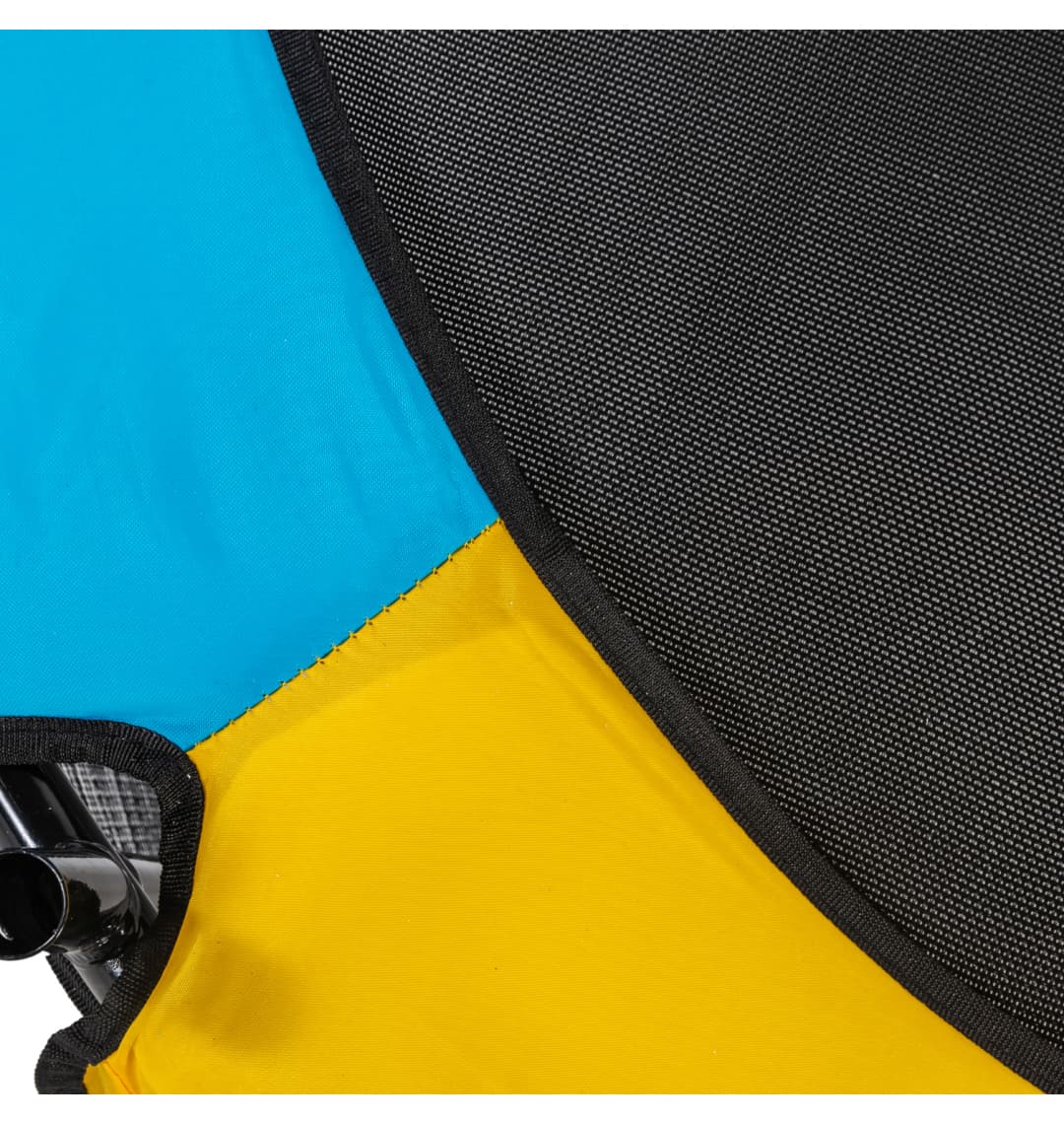 Батут DFC JUMP KIDS 55" желт/син, сетка (137см)