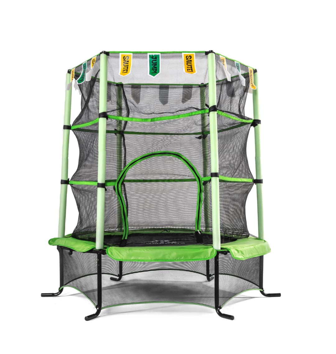 Батут DFC JUMP KIDS 55" зеленый, сетка (137см)